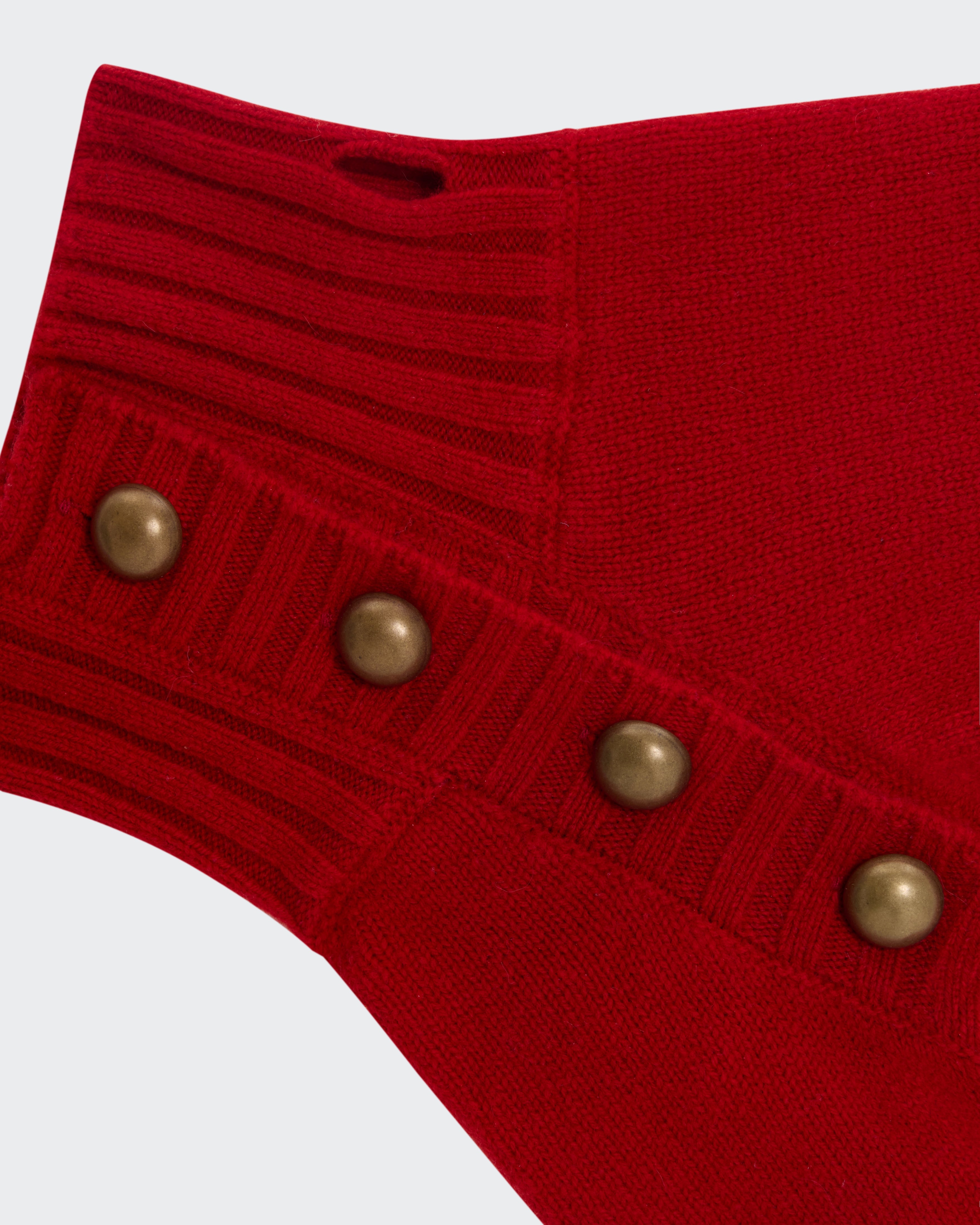 Turtleneck with Dome Buttons