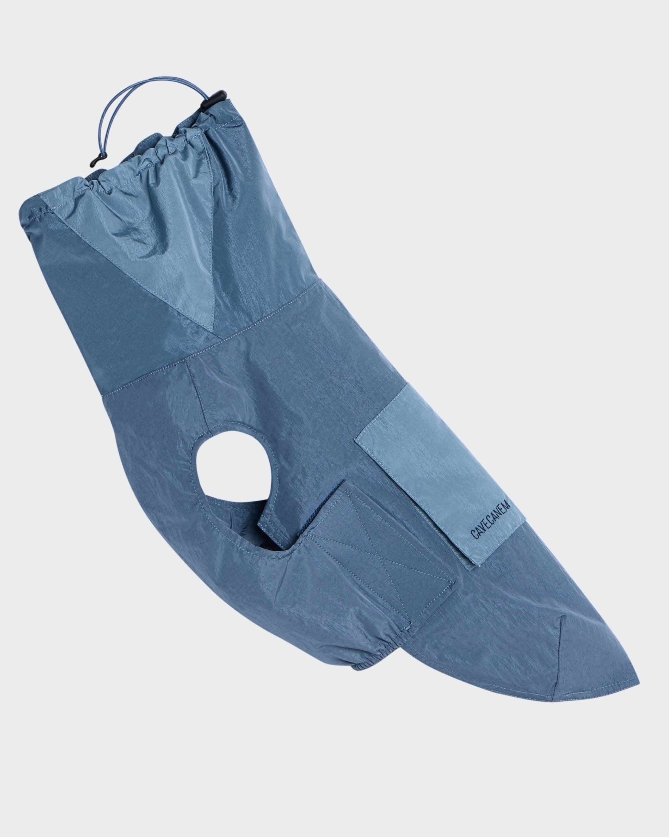 The Ventus | Reflective Waterproof Dog Raincoat | Slate Blue