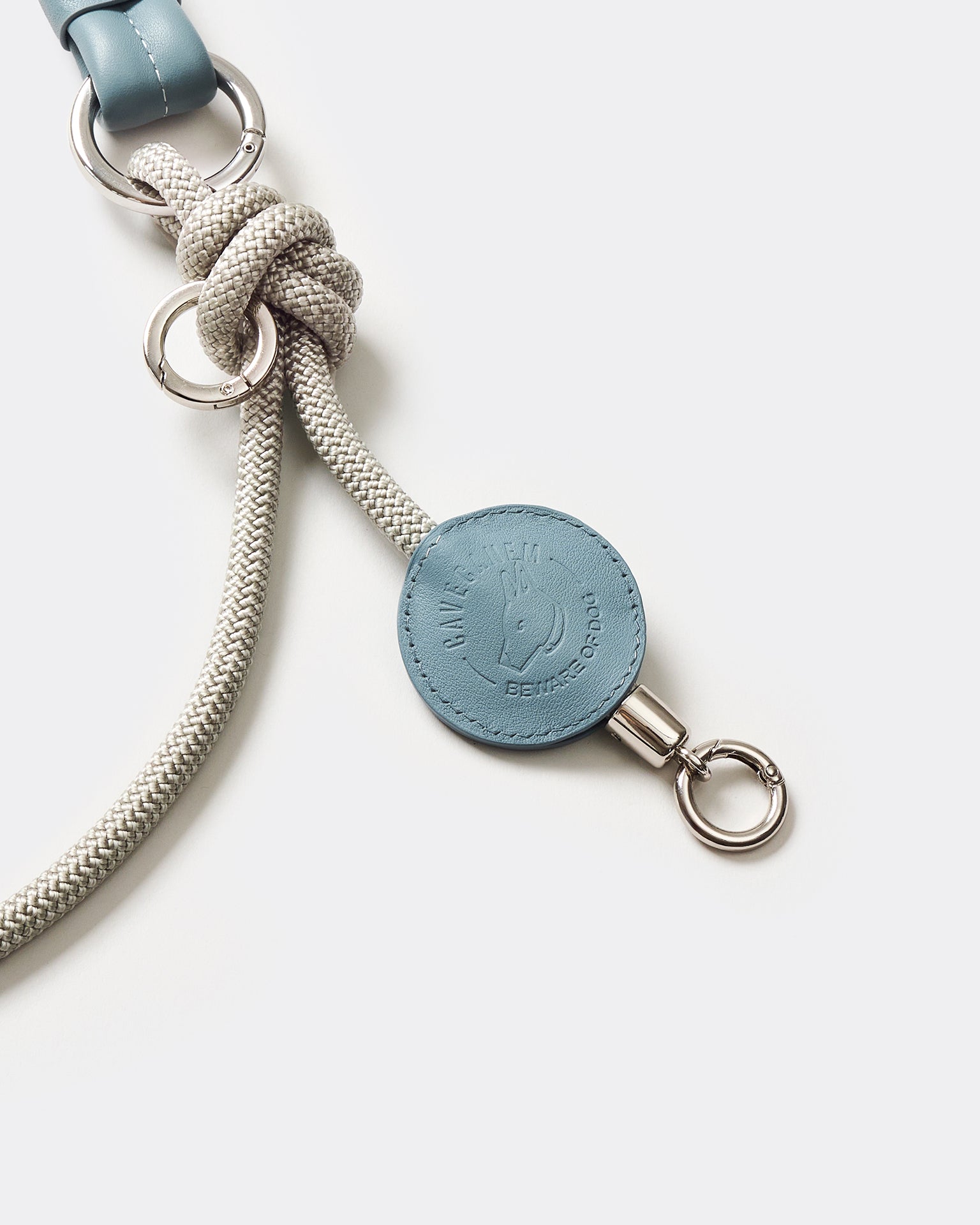 The Alinea Leather Dog Leash | Stormy Teal