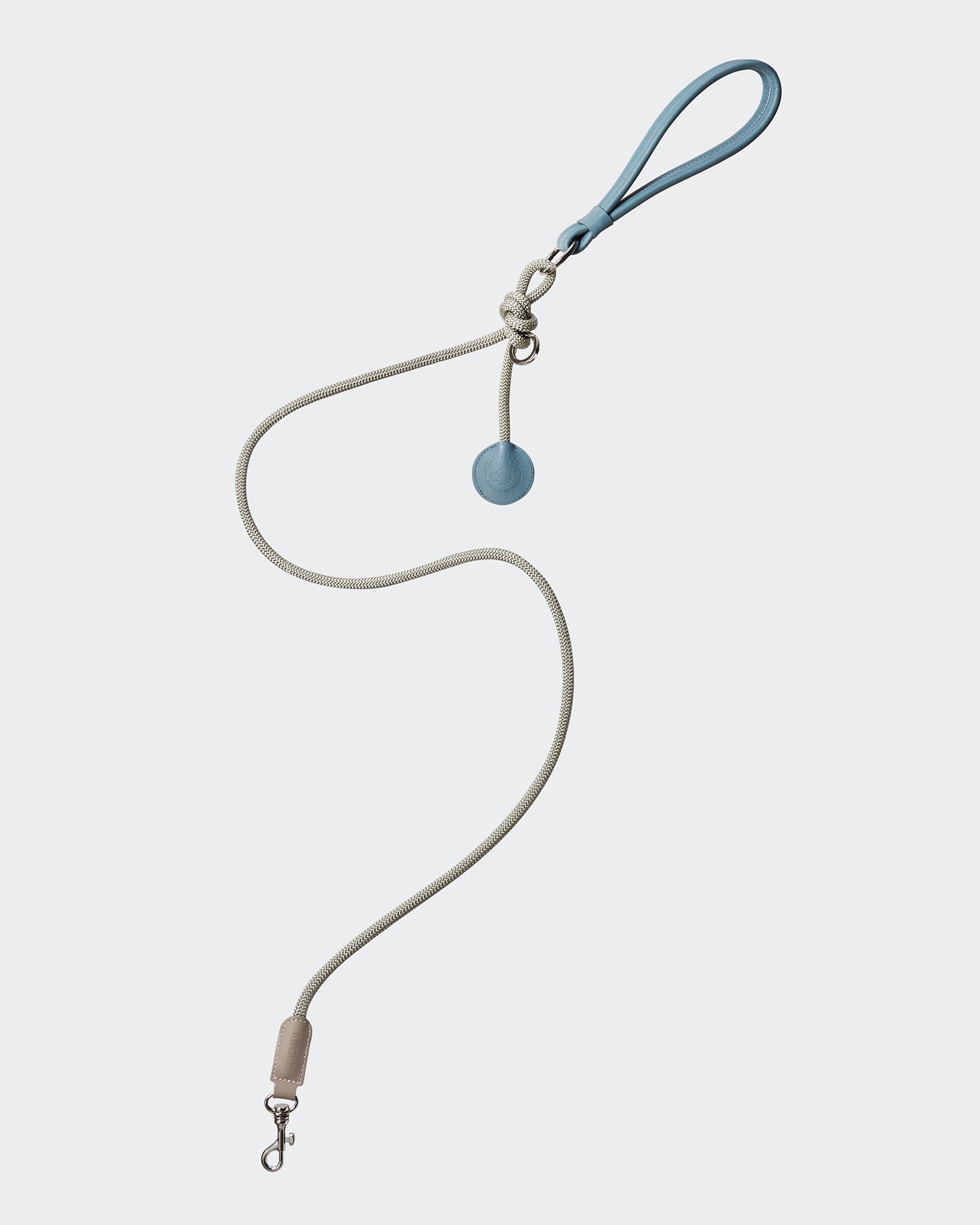 The Alinea Leather Dog Leash | Stormy Teal