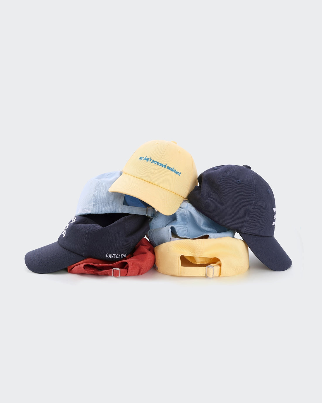 The Aura | Embroidered Human Baseball Cap | Navy Blue