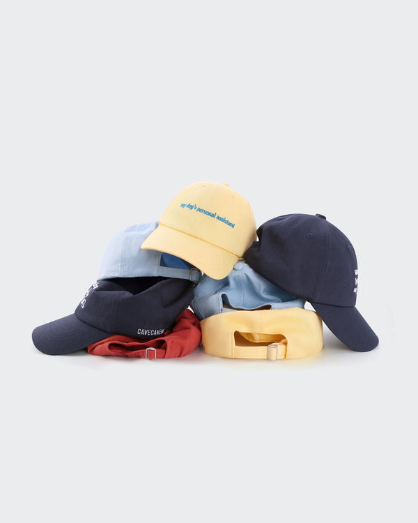 The Aura | Embroidered Human Baseball Cap | Navy Blue