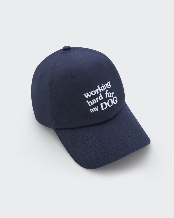 The Aura | Embroidered Human Baseball Cap | Navy Blue