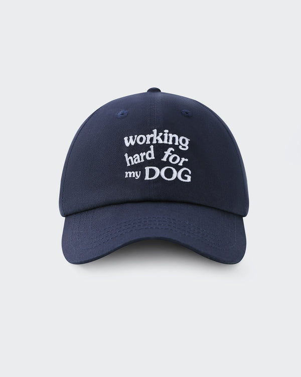 The Aura | Embroidered Human Baseball Cap | Navy Blue