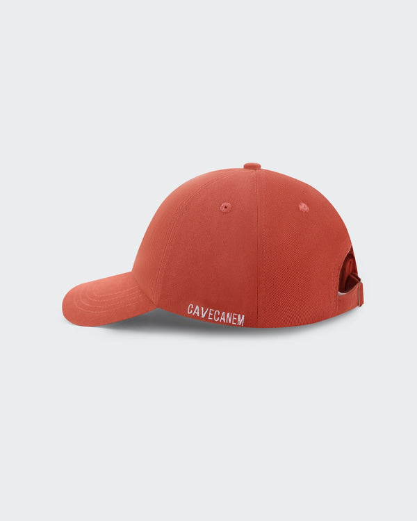 The Aura | Embroidered Human Baseball Cap | Clay Red