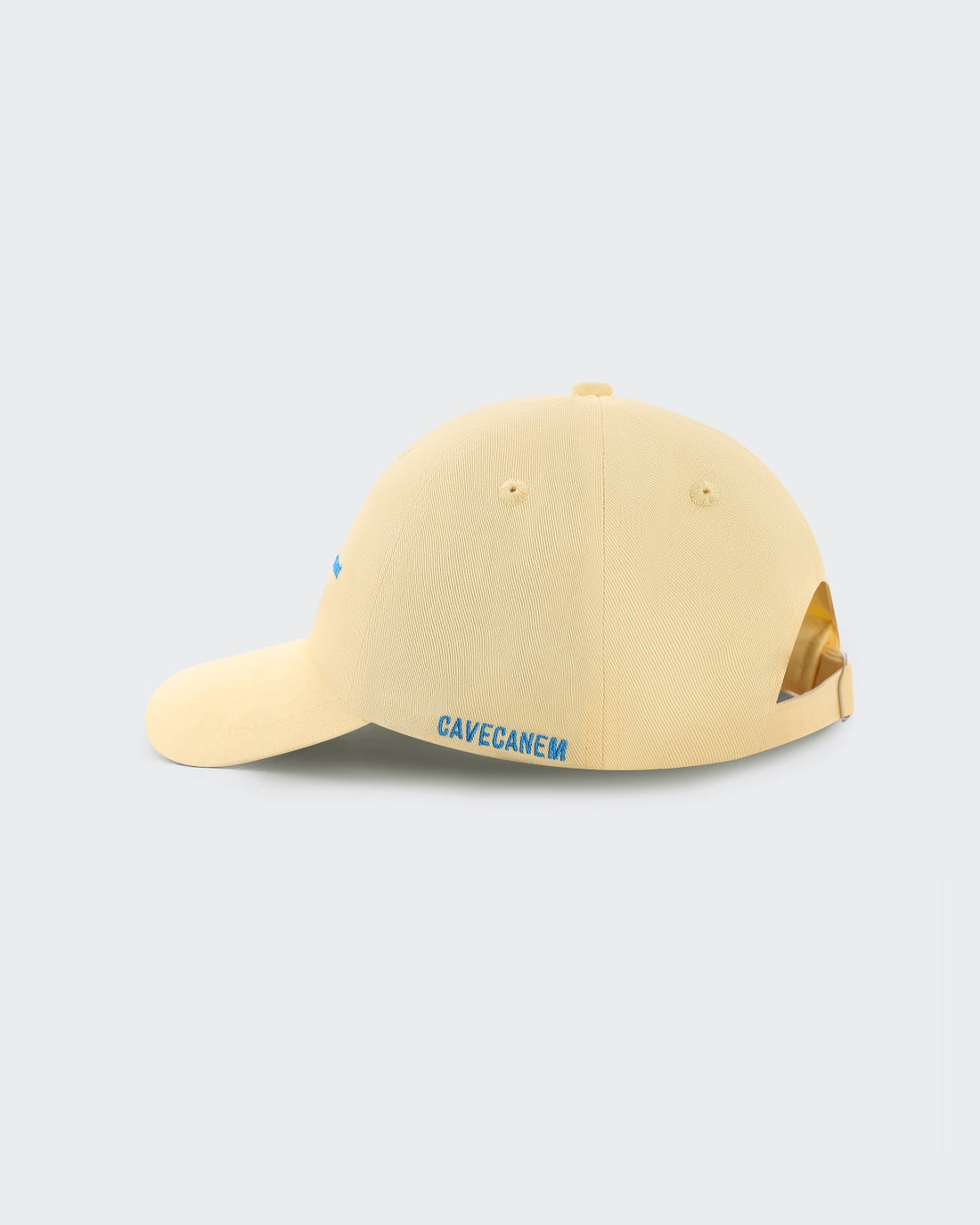 The Aura | Embroidered Human Baseball Cap | Custard Yellow