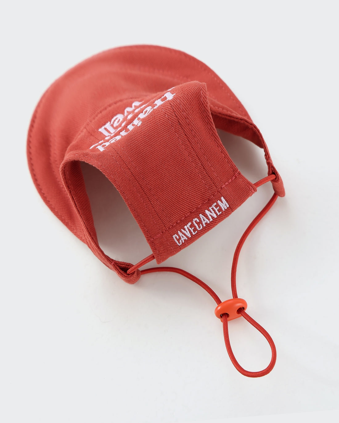 The Aura | Embroidered Dog Baseball Cap | Clay Red