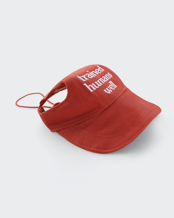 The Aura | Embroidered Dog Baseball Cap | Clay Red