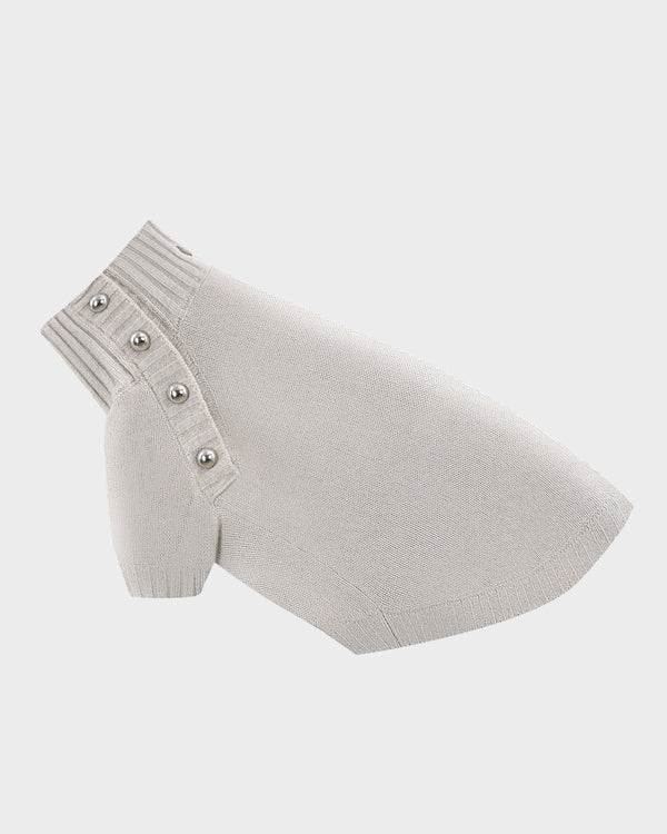 The Lutetia | Merino Wool Dog Sweater | Dove Gray